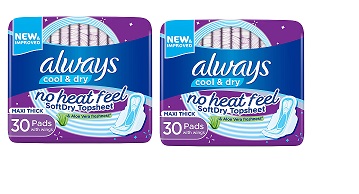 Always Clean & Dry Maxi Thick Night Sanitary Pads with Wings 48pcs