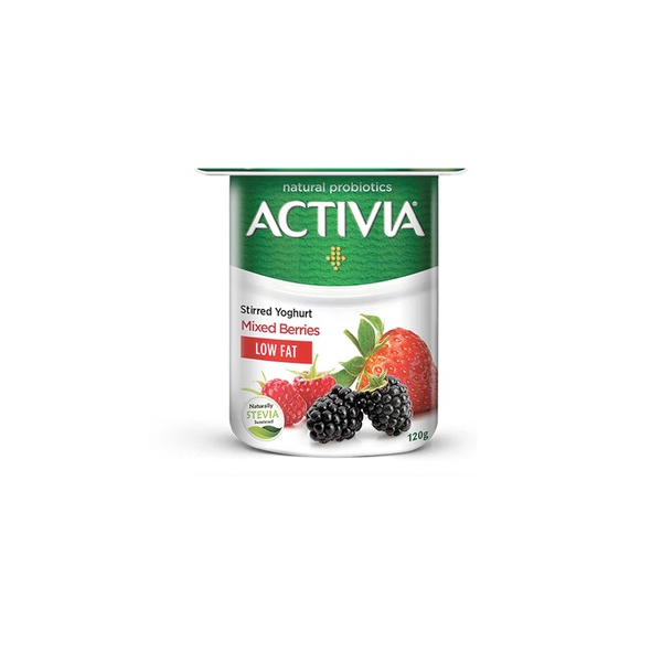Activia low-fat yoghurt with mixed berries flavor 120g